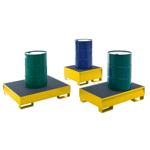 Steel sump pallets for drums and tanks
